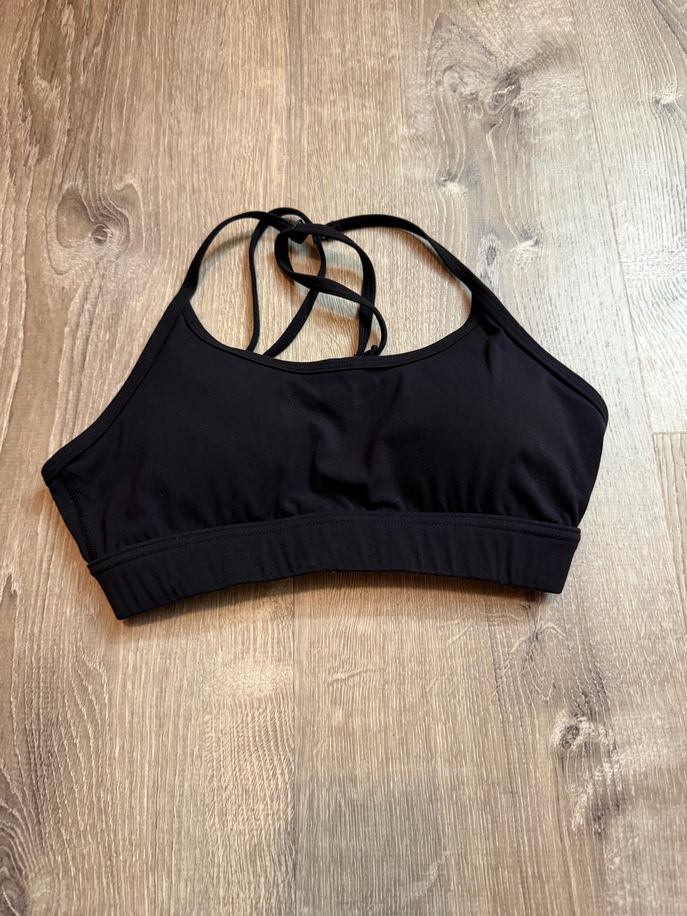 BuffBunny Black Strappy Sports Bra